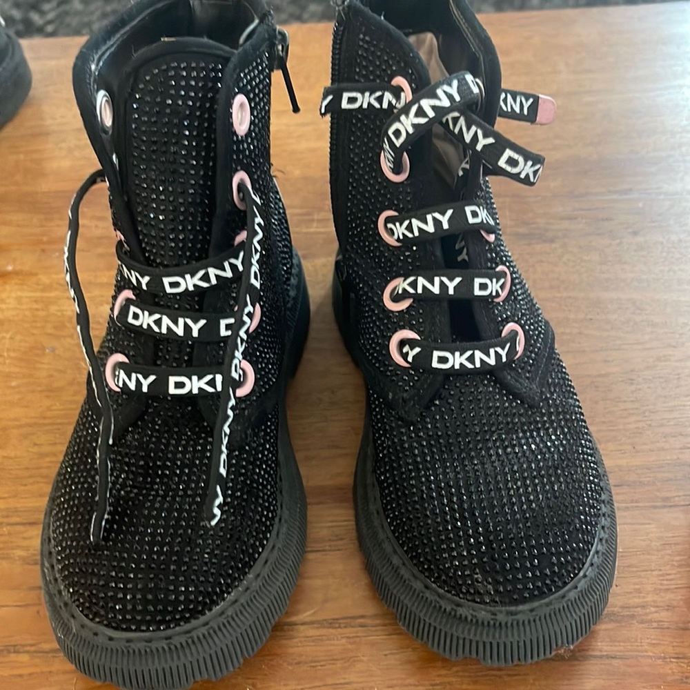 Only worn a couple times! DKNY sparkly studded boots